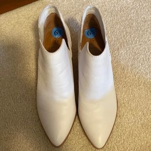 White Frye Booties